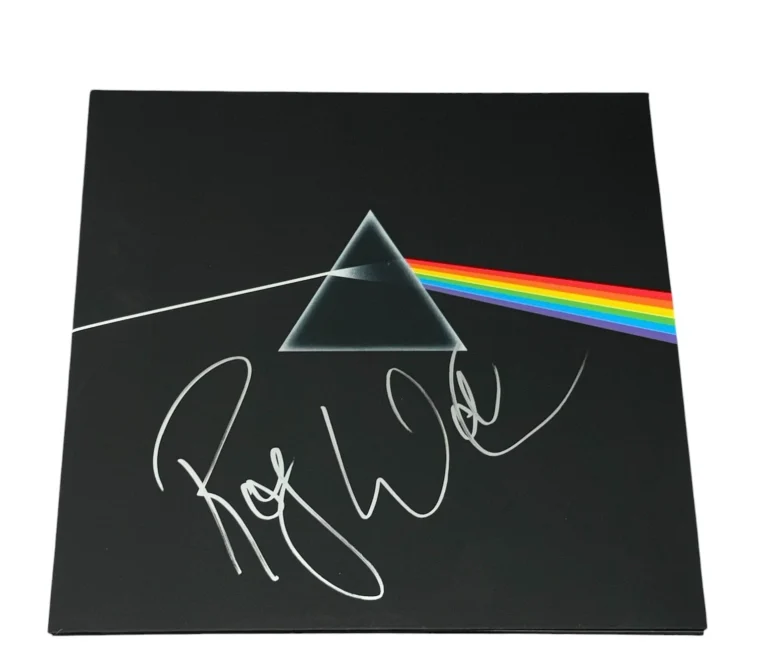 Roger Waters Signed The Dark Side of The Moon Vinyl Album Pink Floyd Beckett BAS