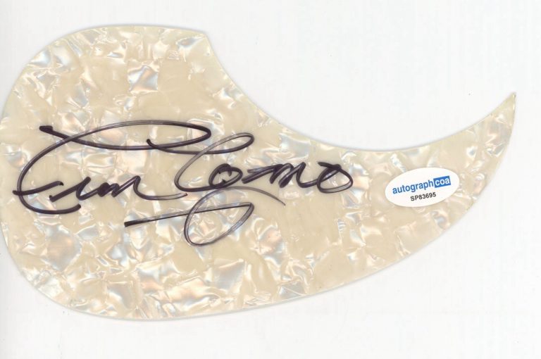 FRAN COSMO SIGNED AUTOGRAPHED PICKGUARD BOSTON ACOA CERTIFIED ORION THE HUNTER