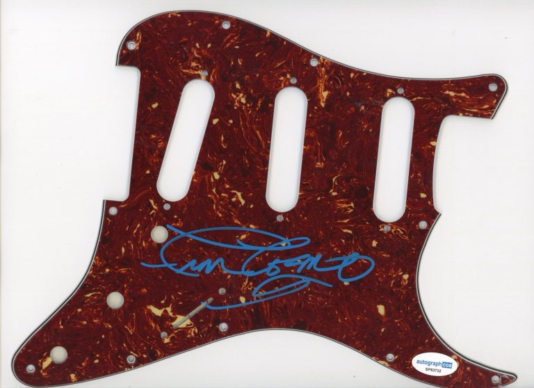 FRAN COSMO SIGNED AUTOGRAPHED PICKGUARD BOSTON ACOA CERTIFIED ORION THE HUNTER