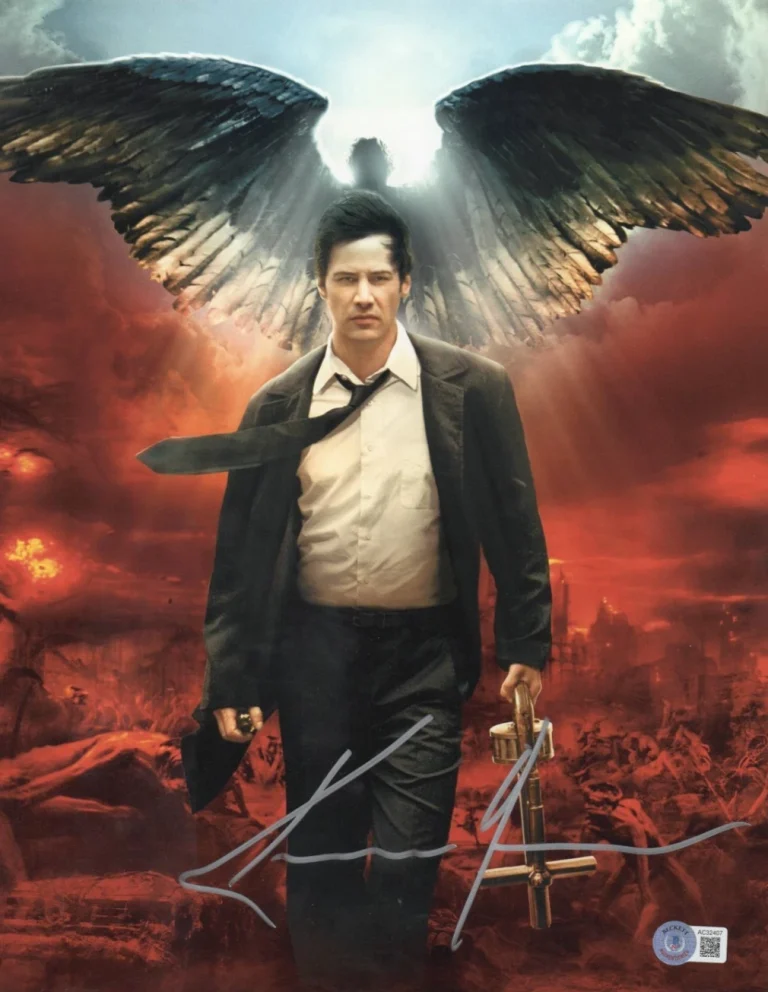 Keanu Reeves Signed 11x14 Photo Constantine Authentic Autograph Beckett LOA