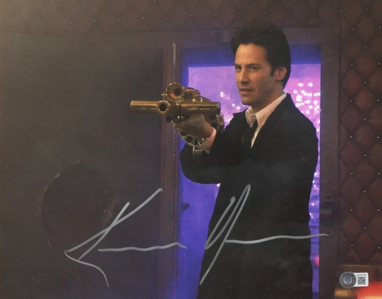 Keanu Reeves Signed 11x14 Photo Constantine Authentic Autograph Beckett LOA
