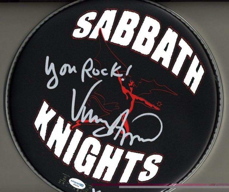 Vinny Appice Signed Autograph Drumhead Dio Black Sabbath Drummer ACOA COA