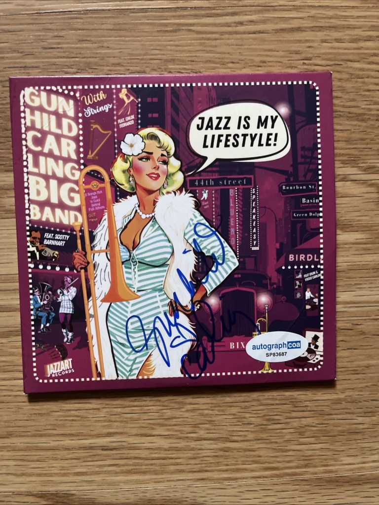 GUNHILD CARLING SIGNED AUTOGRAPHED CD RARE ACOA CERTIFIED JAZZ IS MY LIFESTYLE