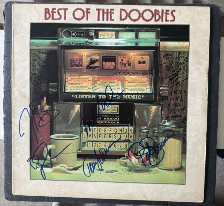 DOOBIE BROTHERS Signed x5 Vinyl JSA COA MICHAEL McDONALD SKUNK SIMMONS AUTOGRAPH