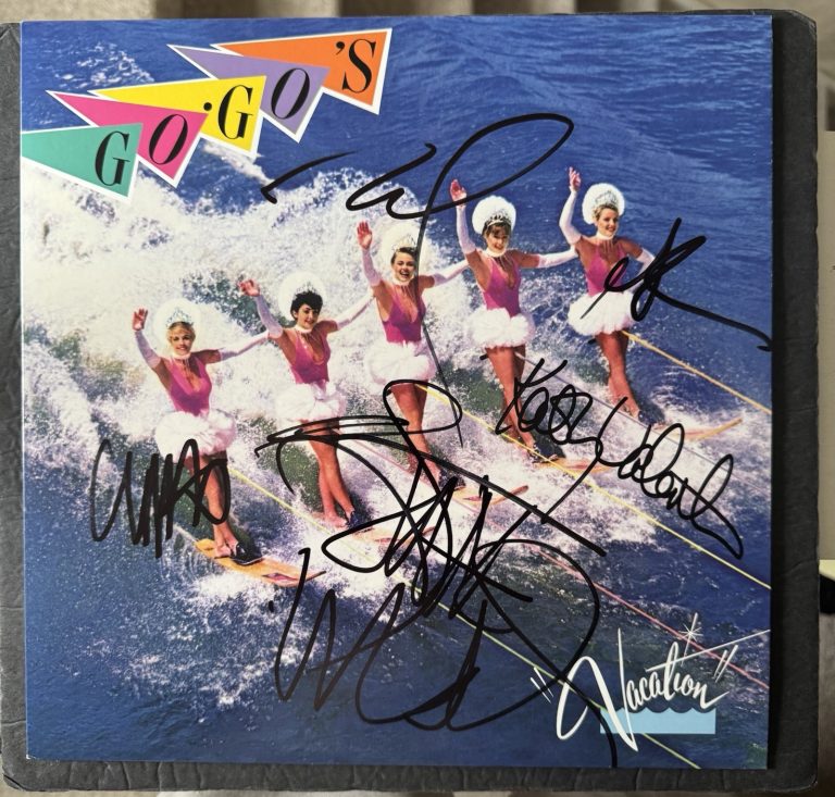 The Go Go’s Belinda Carlisle Signed Vinyl VACATION All 5 JSA COA Autograph