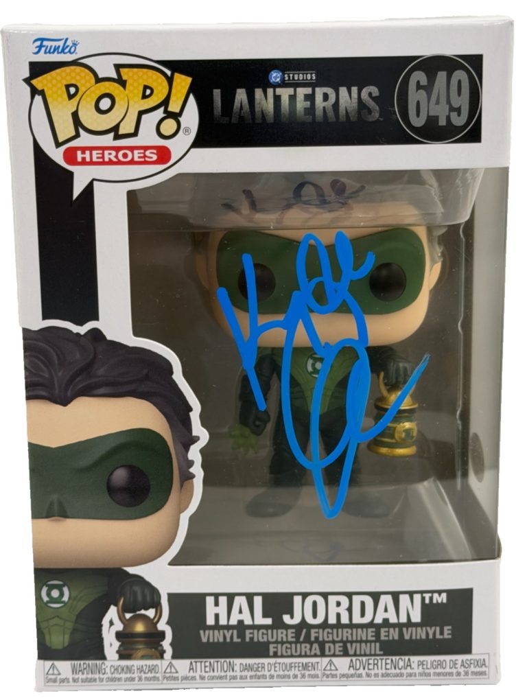 Kyle Chandler Signed Hal Jordan Funko Lanterns Authentic Autograph JSA Hologram