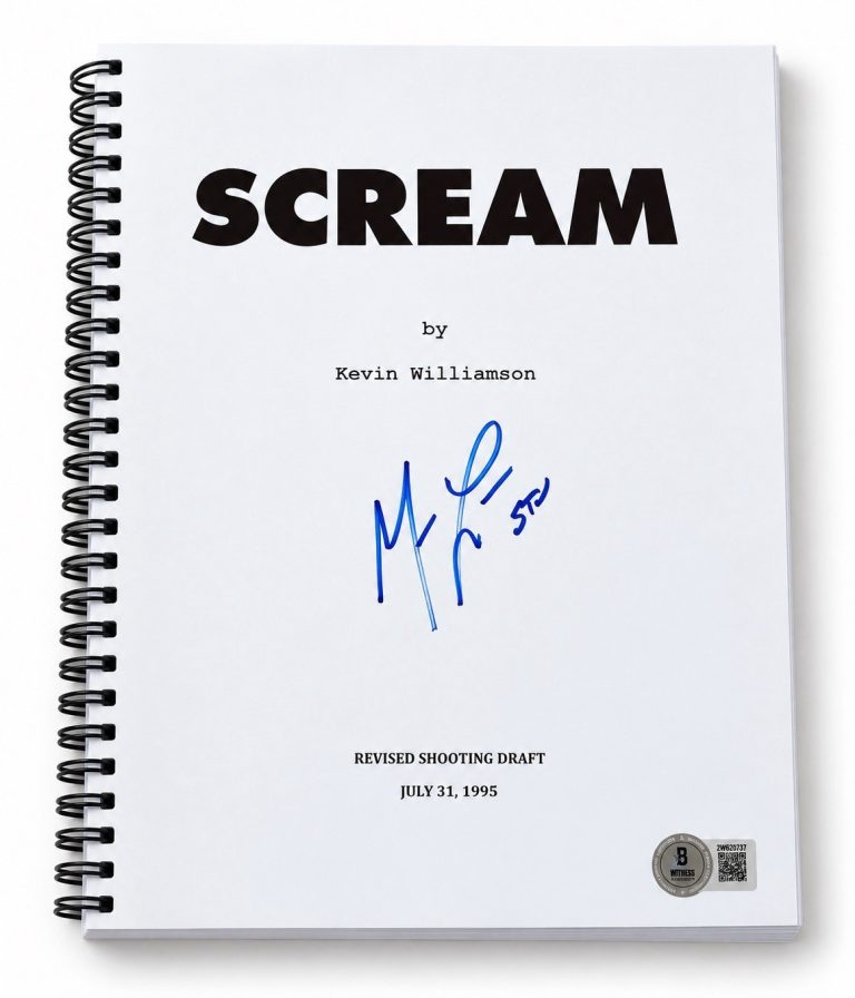 Matthew Lillard Signed Autograph Scream Full Movie Script Screenplay Beckett BAS