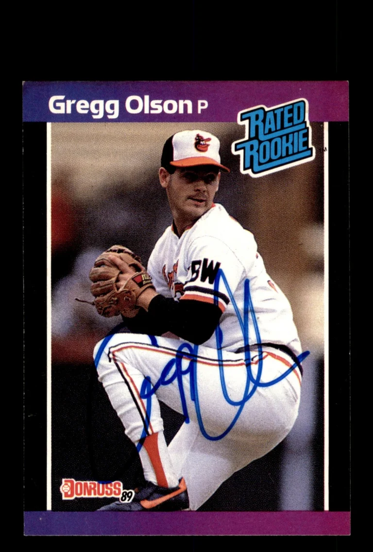 Signed Baseball Card Auto Gregg Olson 1989 Donruss #46 Baltimore Orioles