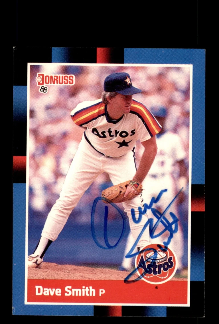 Signed Baseball Card Auto Dave Smith 1988 Donruss #410 Houston Astros
