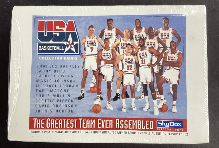 1992 Skybox USA Basketball Dream Team Factory Sealed Box 36 Packs Michael Jordan