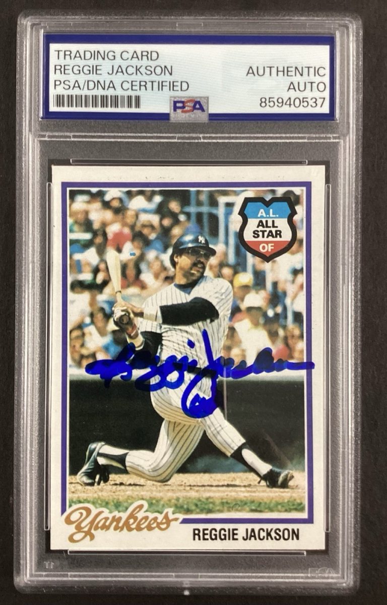 Reggie Jackson Signed 1978 Topps #200 Baseball Card Yankees HOF Auto PSA/DNA #2