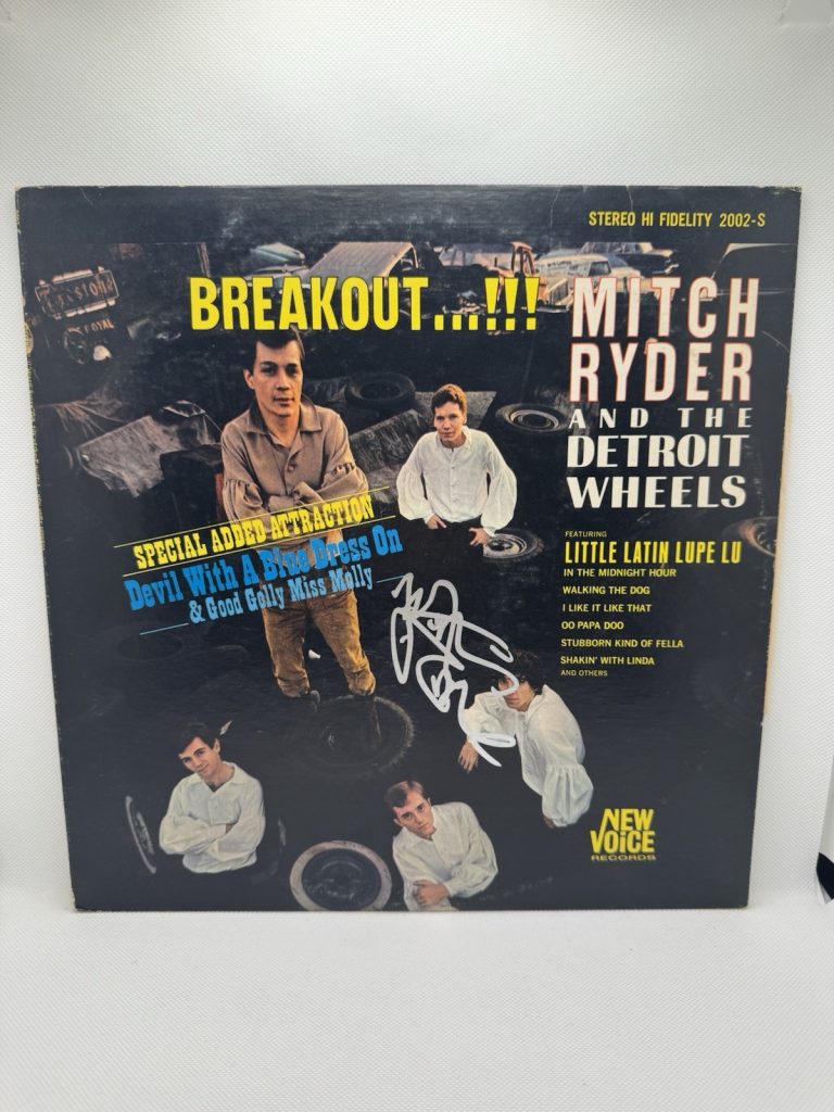 Mitch Ryder Signed Vinyl Breakout Record JSA COA Autograph Album Lp Stereo