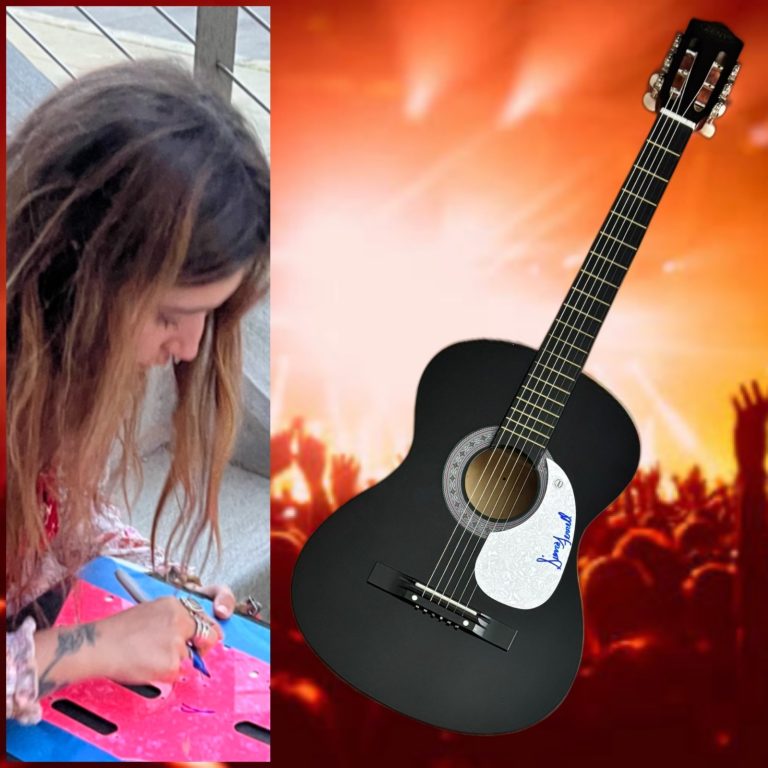 GFA In Dreams Folk Star  * SIERRA FERRELL *  Signed Acoustic Guitar PROOF COA
