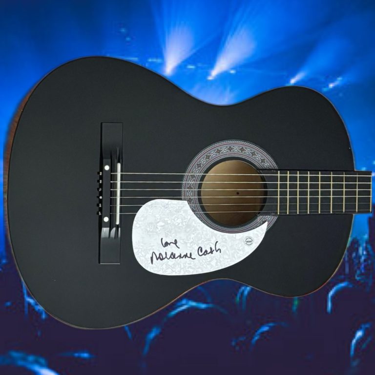 GFA Johnny Black Cadillac  * ROSANNE CASH *  Signed Acoustic Guitar COA