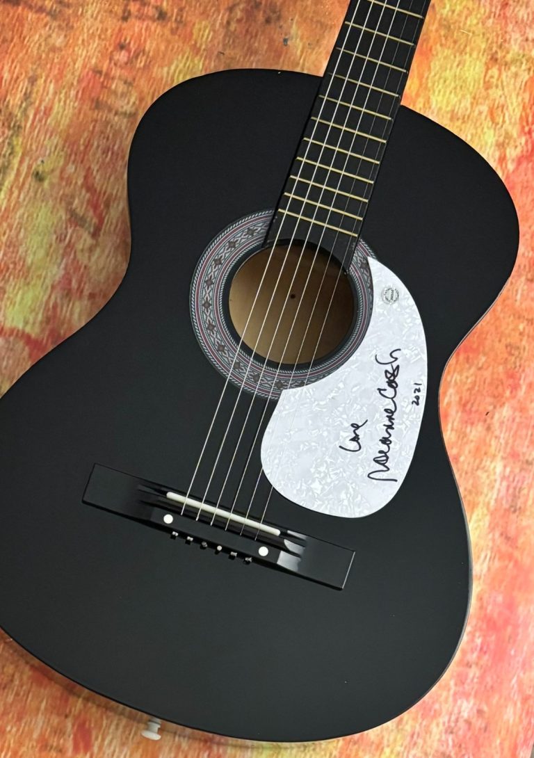GFA Johnny Black Cadillac  * ROSANNE CASH *  Signed Acoustic Guitar COA