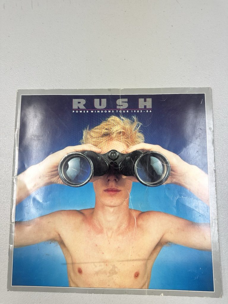 RUSH 1985 Power Windows Tour Book Program Vintage Concert Neil Peart Geddy Lee