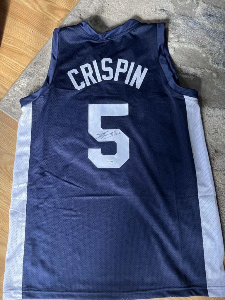 PENN STATE NITTANY LIONS JON CRISPIN SIGNED AUTOGRAPHED JERSEY ACOA XL ESPN