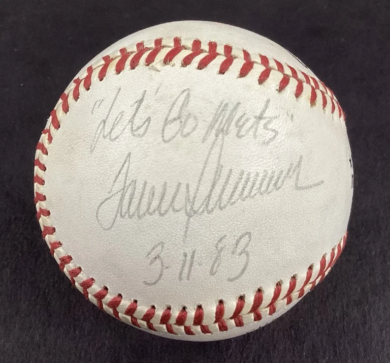 Tom Seaver Signed Charles S. Feeney Baseball Never Seen “Let’s Go Mets” Insc JSA
