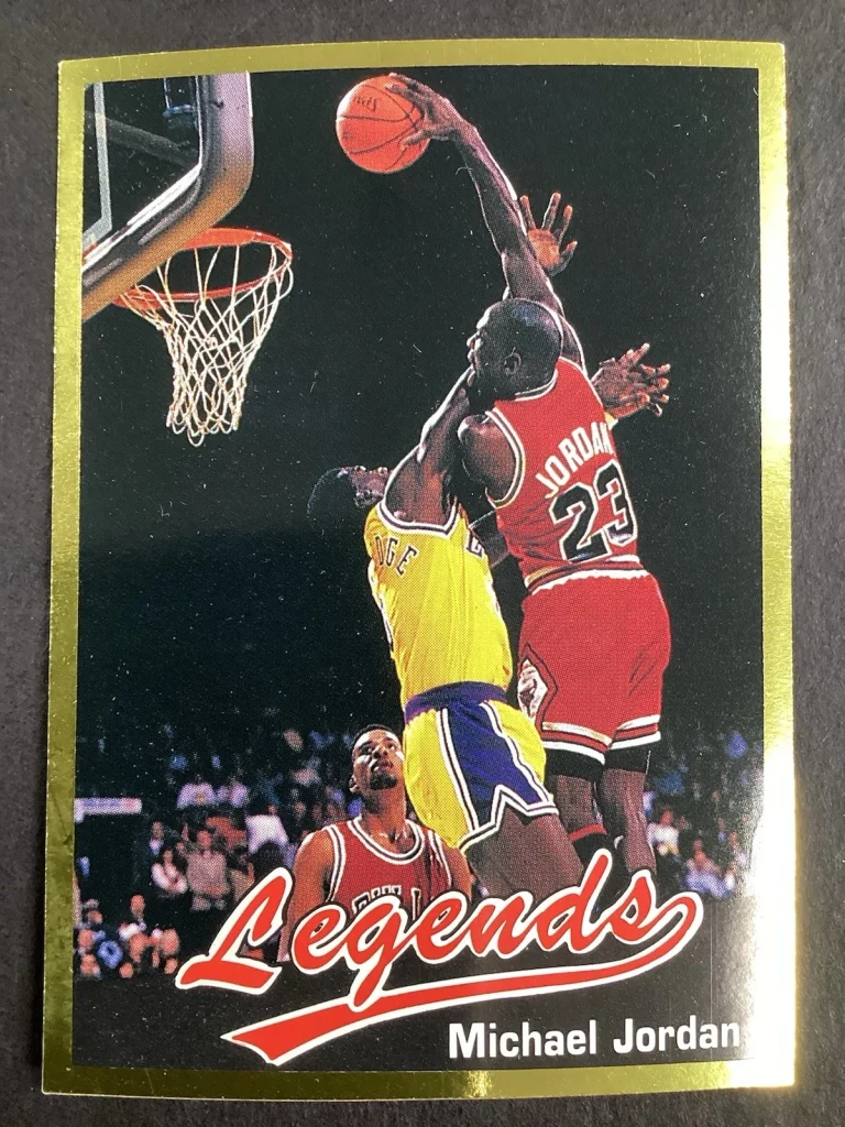 1990 Legends Magazine Michael Jordan Insert #16 Gold Border Basketball Card #1