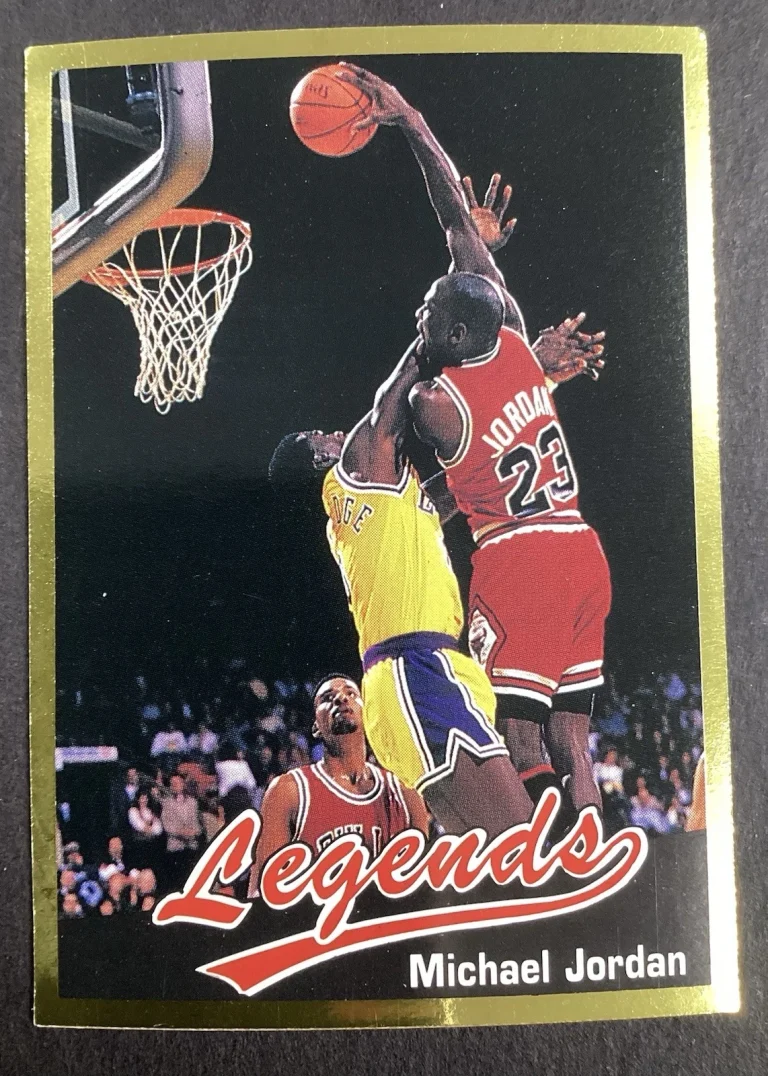1990 Legends Magazine Michael Jordan Insert #16 Gold Border Basketball Card #3