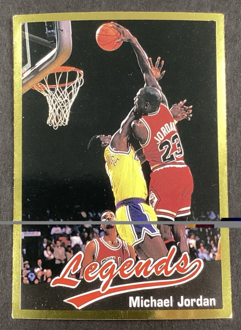 1990 Legends Magazine Michael Jordan Insert #16 Gold Border Basketball Card #4