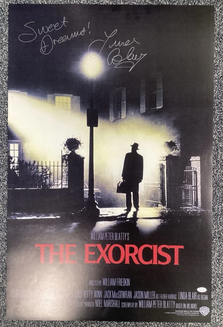 Linda Blair Signed Movie Poster Exorcist Autograph Sweet Dreams Insc JSA No Card