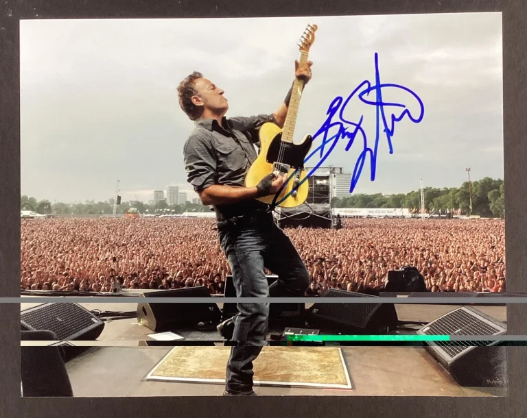 Bruce Springsteen Signed Photo 11x14 Music Rock n Roll HOF Autograph NICE JSA