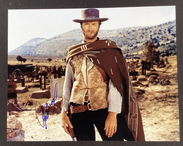 Clint Eastwood Signed Photo 11x 14 The Good The Bad The Ugly Autograph PSA/DNA