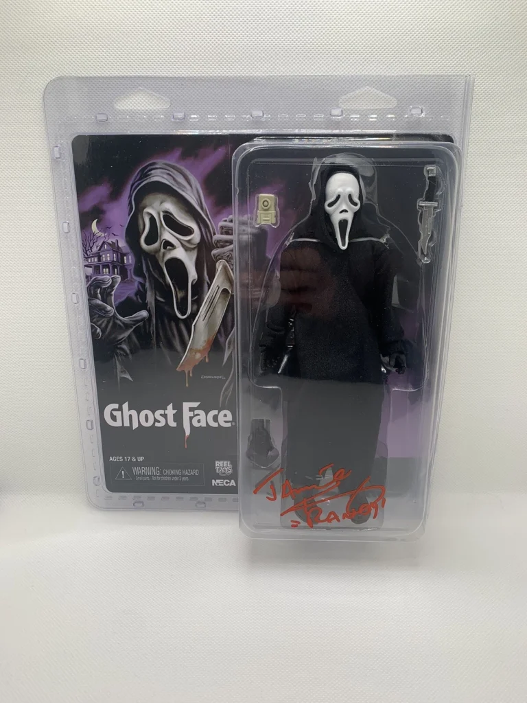 JAMIE KENNEDY SIGNED GHOST FACE SCREAM FIGURE NECA RANDY AUTOGRAPH JSA COA