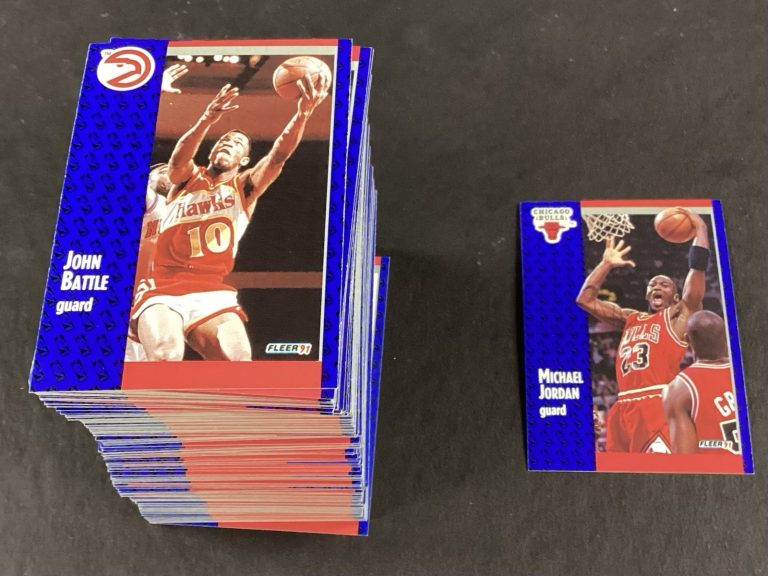 1991-92 Fleer Basketball Card Complete Set #1-240 Michael Jordan Magic Bird Set1