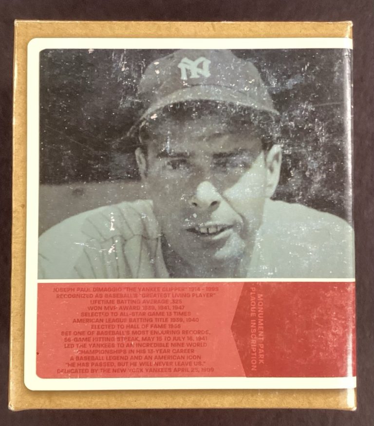Joe DiMaggio Bronze Statue Yankees Monument Park Collection 2004 DiLusso HOF