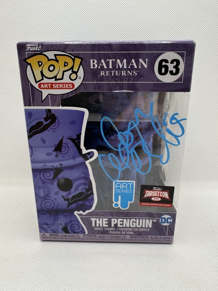 Danny Devito Signed Art Funko Pop Batman Returns The Penguin Autograph JSA COA