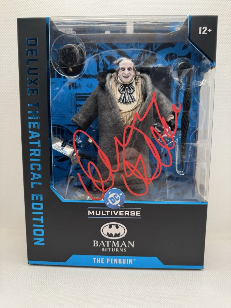 DANNY DEVITO Signed Figure Deluxe Batman Returns THE PENGUIN McFarlane JSA READ