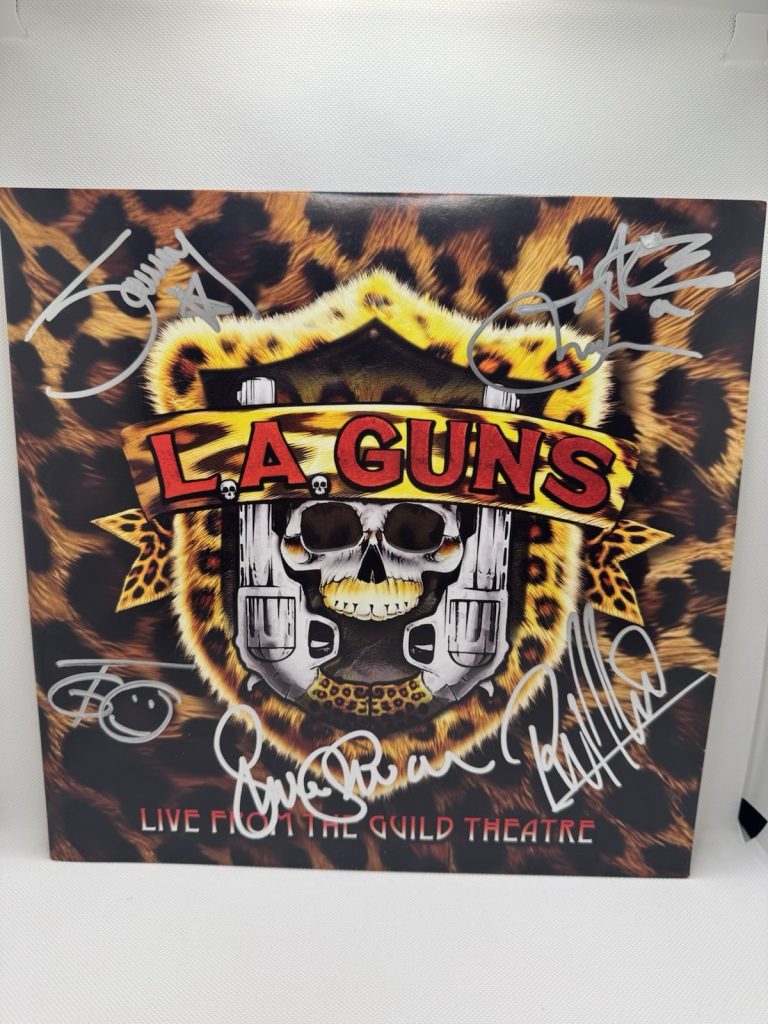 LA GUNS signed Vinyl Live From The Guild Theatre Tracii Guns Complete Band JSA