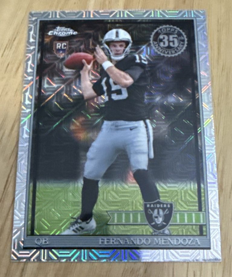 Fernando Mendoza Silver Mojo Topps Flagship 2026