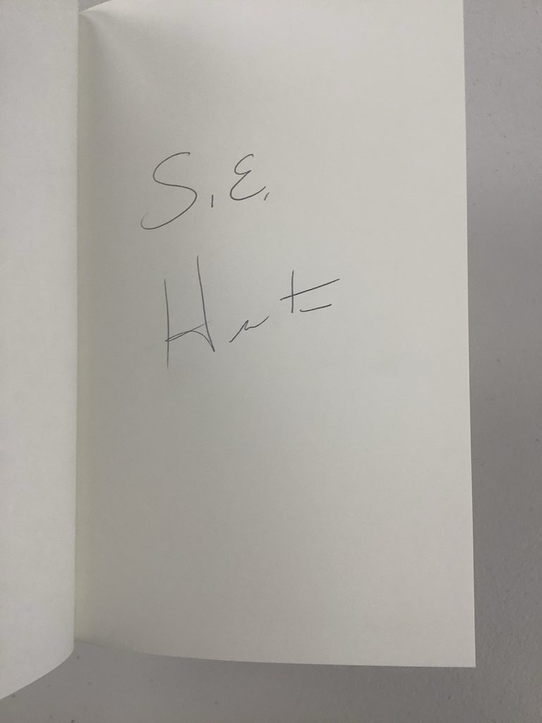 SE Hinton Signed Book The Outsiders HCB Anniversary Edition Writer Autograph JSA