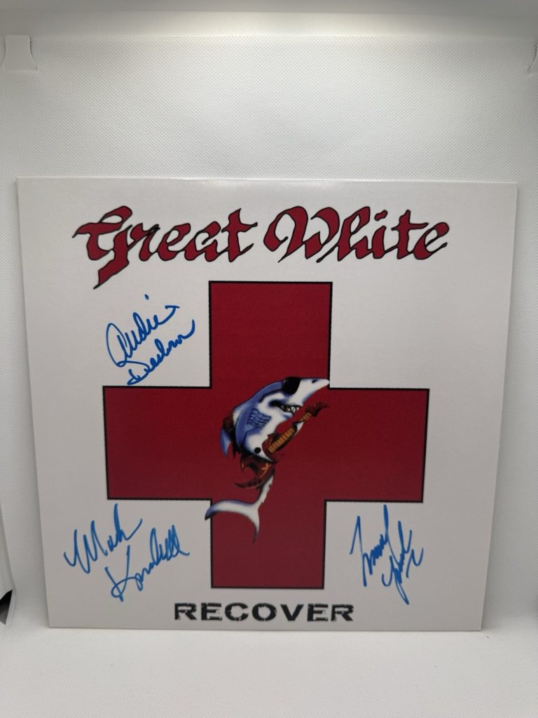 Mark Kendall Signed Vinyl Great White Recover Desbrow Lardie JSA COA Autograph