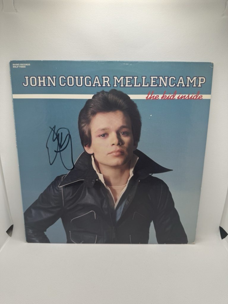 JOHN MELLENCAMP SIGNED VINYL THE KID INSIDE AUTOGRAPH JSA COA RECORD ALBUM LP