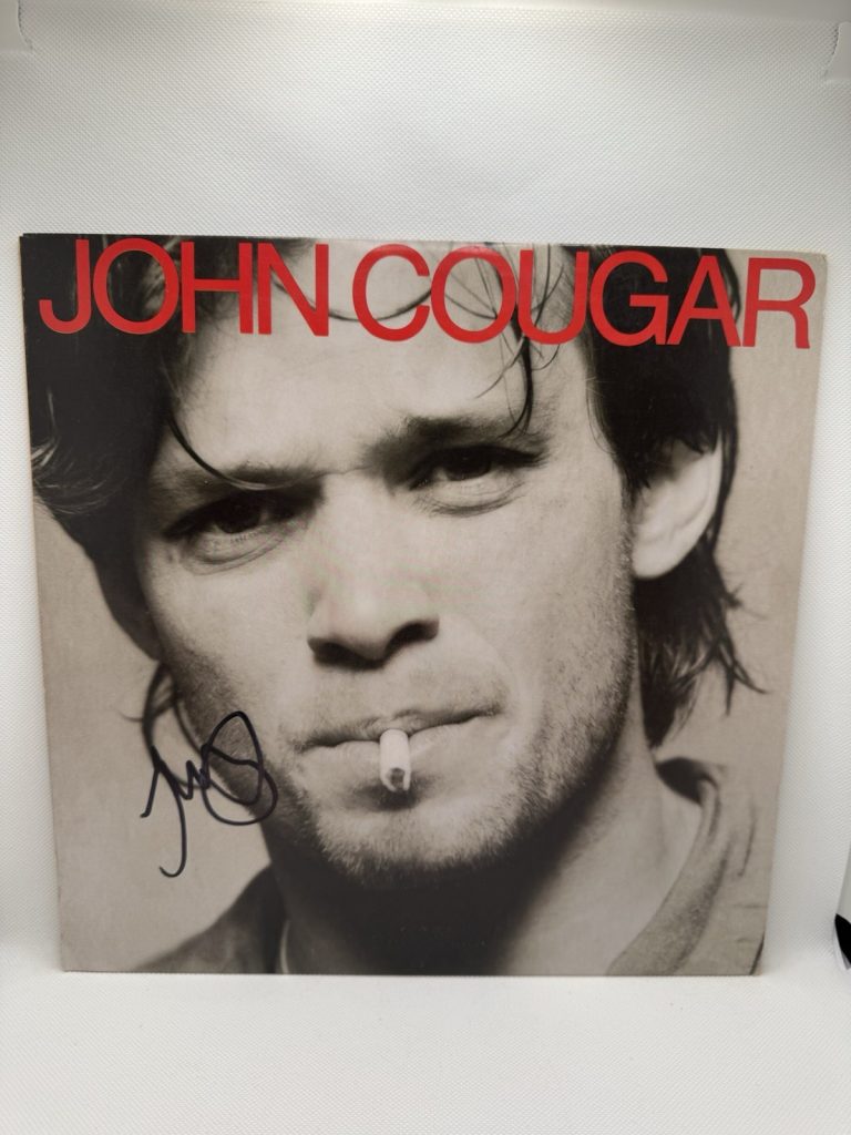 JOHN COUGAR MELLENCAMP SIGNED VINYL SELF TITLED LP RECORD AUTOGRAPH JSA COA