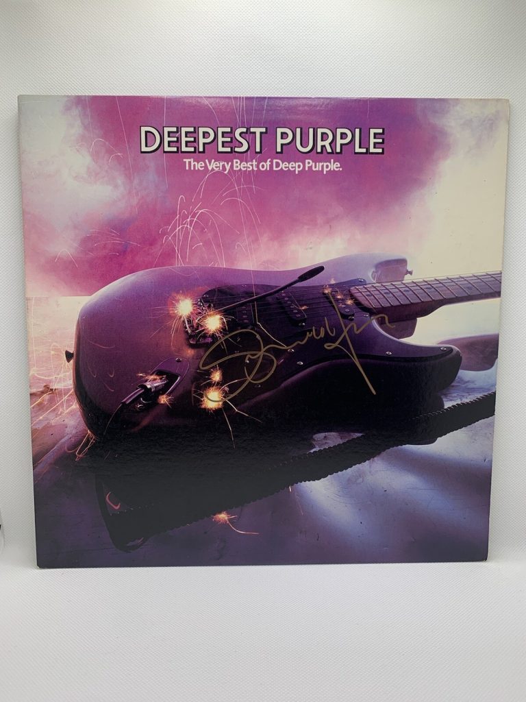 GLENN HUGHES SIGNED VINYL DEEP PURPLE DEEPEST PURPLE THE VERY BEST OF JSA COA LP