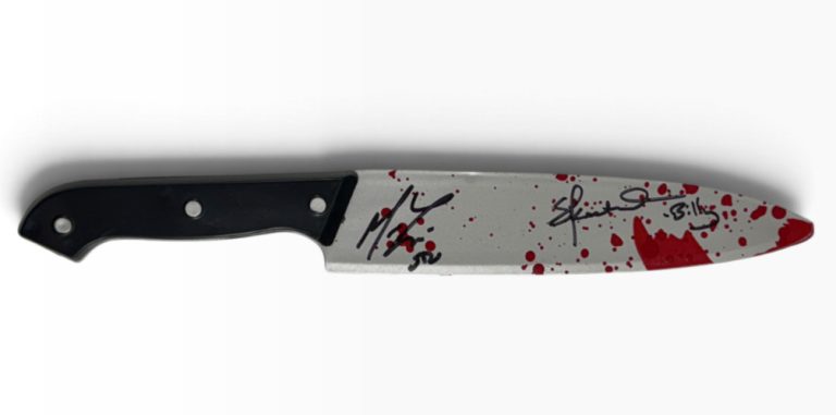 Matthew Lillard Skeet Ulrich Signed Prop Knife Scream Autograph Beckett Witness