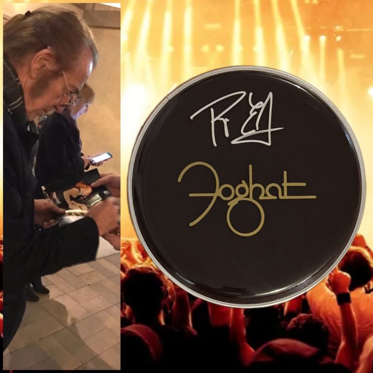 GFA  Foghat Original Drummer  * ROGER EARL *  Signed 10