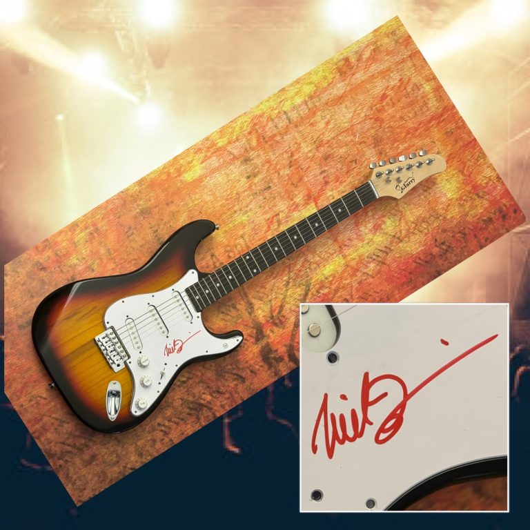 GFA Anthrax Frontman * NEIL TURBIN * Chitarra Elettrica Firmata Proof COA