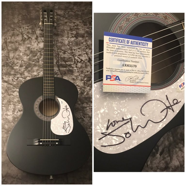 PSA Bad English Missing You * JOHN WAITE * Chitarra Acustica Firmata COA