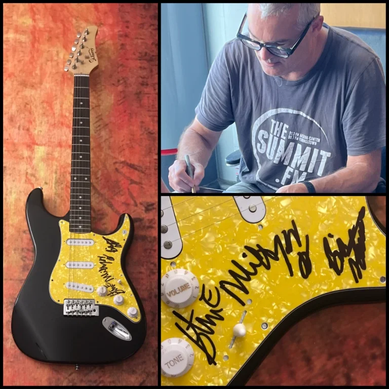 GFA Milo Aukerman x4 Band THE DESCENDENTS Chitarra Elettrica Firmata PROOF COA