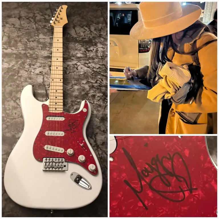 GFA Think About Me Star MAGGIE BAUGH Chitarra Elettrica Firmata PROOF M4 COA