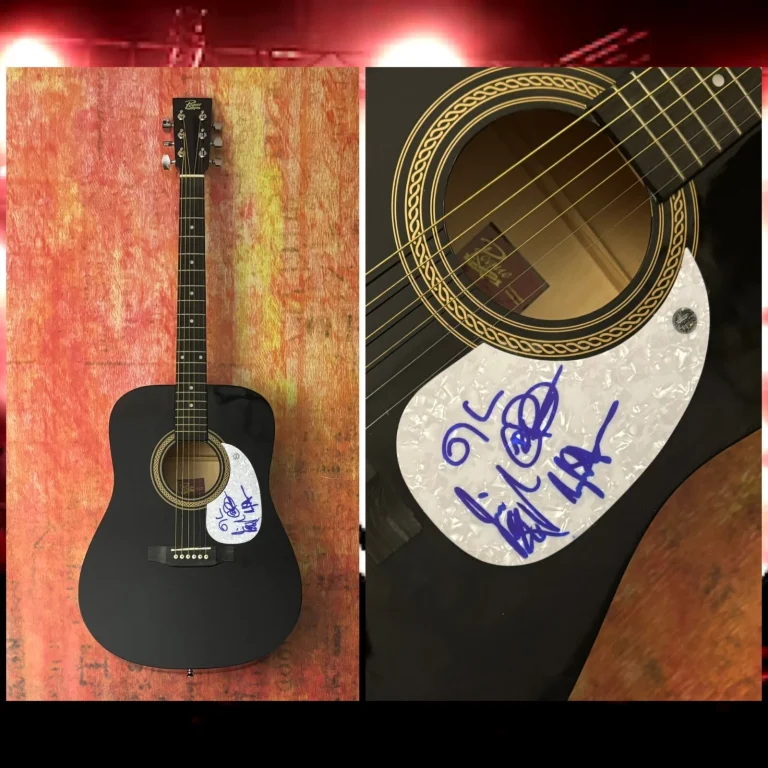 GFA Ed Robertson x4 Band Barefoot Ladies Chitarra Acustica Firmata COA