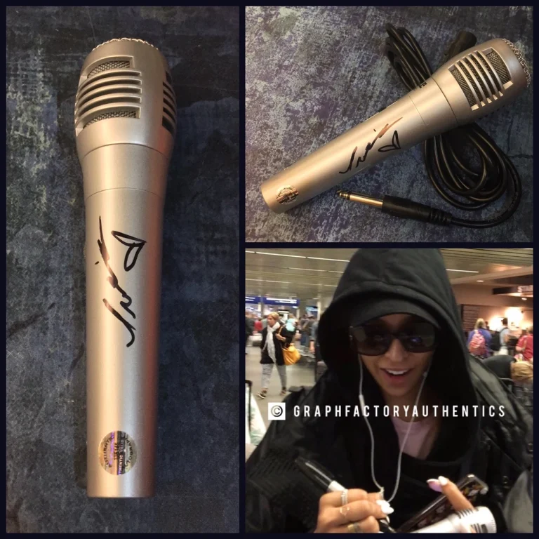 GFA Singer 2 On * TINASHE * Microfono Nuovo Firmato Prova ESATTA T1 COA