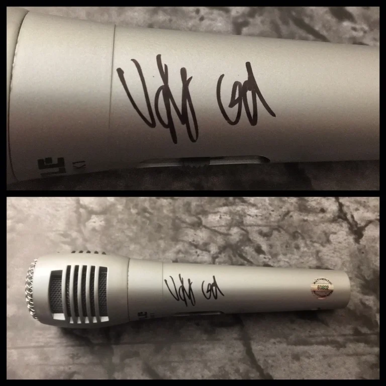 GFA Water Royce Davison UGLY GOD Microfono Autografato Firmato COA