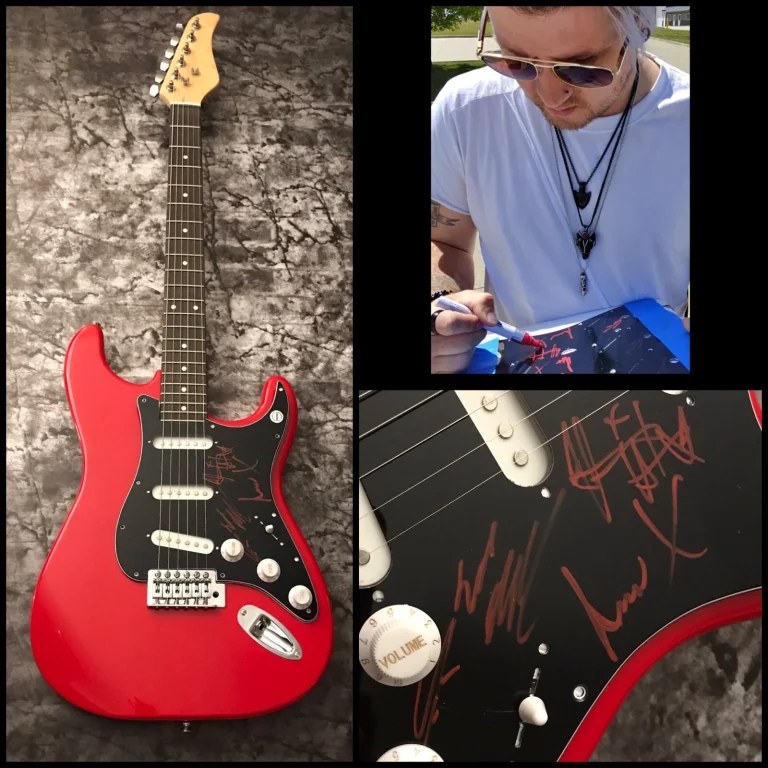 GFA Vincent Torres x4 Chitarra Elettrica Firmata AWAKE AT LAST Proof COA
